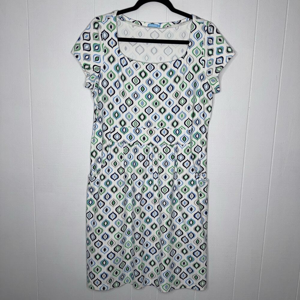 J. McLaughlin Women’s Catalina Cloth Stretch Sheath Dress Geometric Print XL